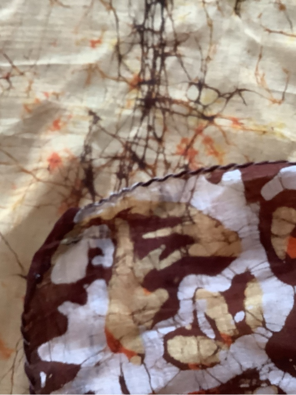 💚Funky unusual huge silk scarf..beautiful